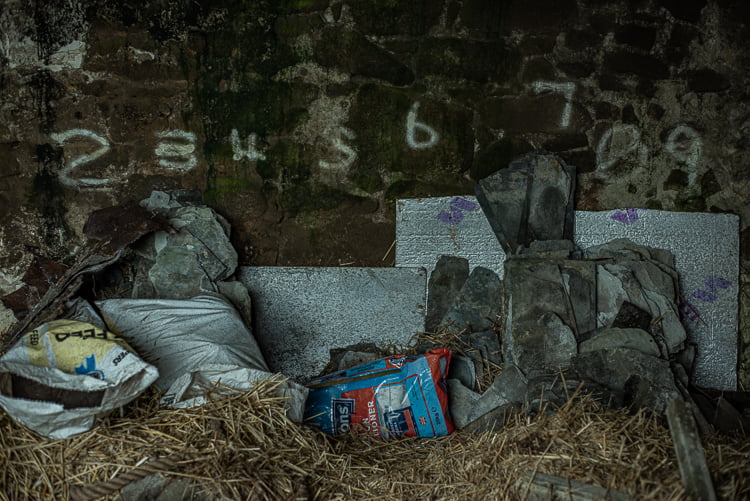 West Penwith, Cornwall, numbers in a barn, a Trojan landscape, Geoffrey Billett Photography, Sannyassa.co.uk