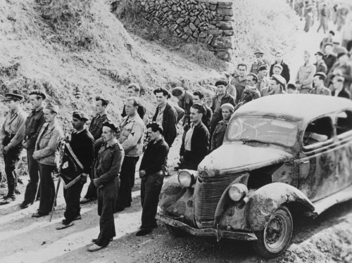 SPAIN. Spanish Civil War (1936-9)
ICP 249 Falset. Near Barcelona. October 28th, 1938. Members of the International Brigades being reviewed. They would soon leave Spain, having been dismissed by the Republican government, as a consequence of Stalin's friendship with Germany.