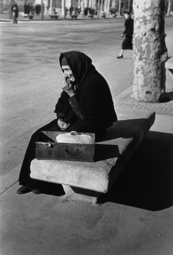 SPAIN. Spanish Civil War (1936-9).
Barcelona. January, 1939. Preparing to evacuate the city. Barcelona was being heavily bombed by fascist planes, as General Franco's troops rapidly approached the city.
The Spanish Civil War broke out in 1936, when part of the Spanish army rebelled against the Second Republic, a democratic government elected in 1931. It gained international dimensions when Fascist Germany and Italy began supporting the military uprising, led by General Franco, with weapons and soldiers. The USSR helped the Republic, and a significant contingent of volunteers joined the International Brigades and fought for the Republic. The conflict became the symbol of a larger conflict between Fascists and Communists. The war ended in 1939 with Franco's victory over the Republicans.