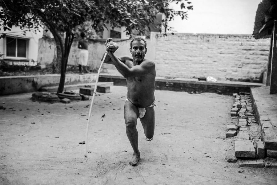 Kushti ( traditional Indian wrestling) in Varanasi.